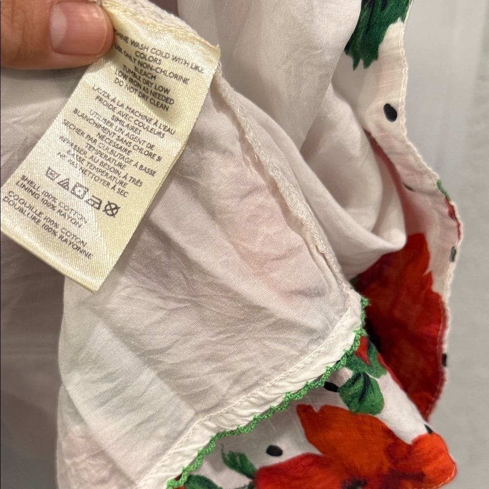 Anthropologie Maeve Square-Neck Smocked Babydoll Mini Floral Dress - Picture 13 of 17